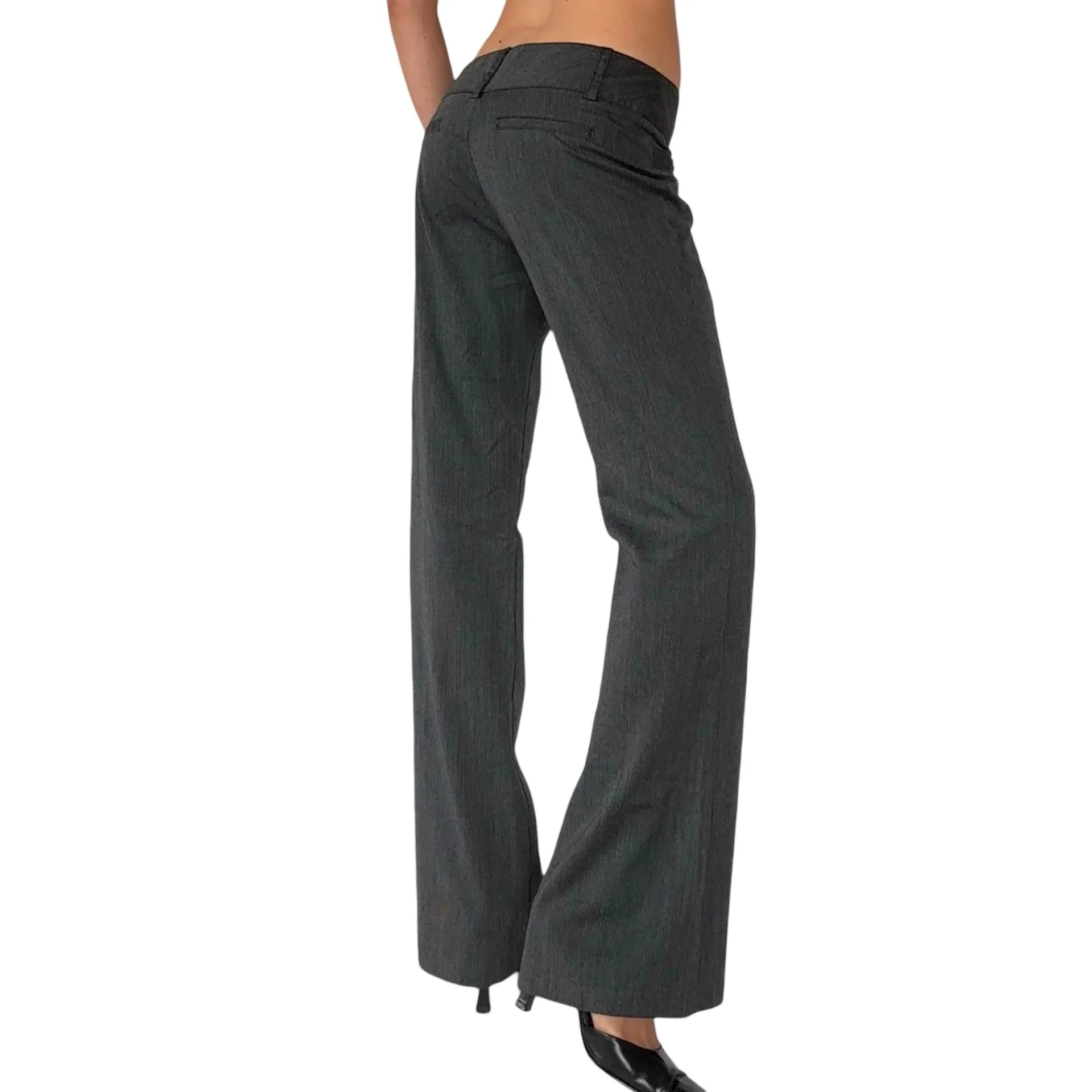 2000s Gray Office Flares (S)