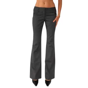 2000s Gray Office Flares (S)