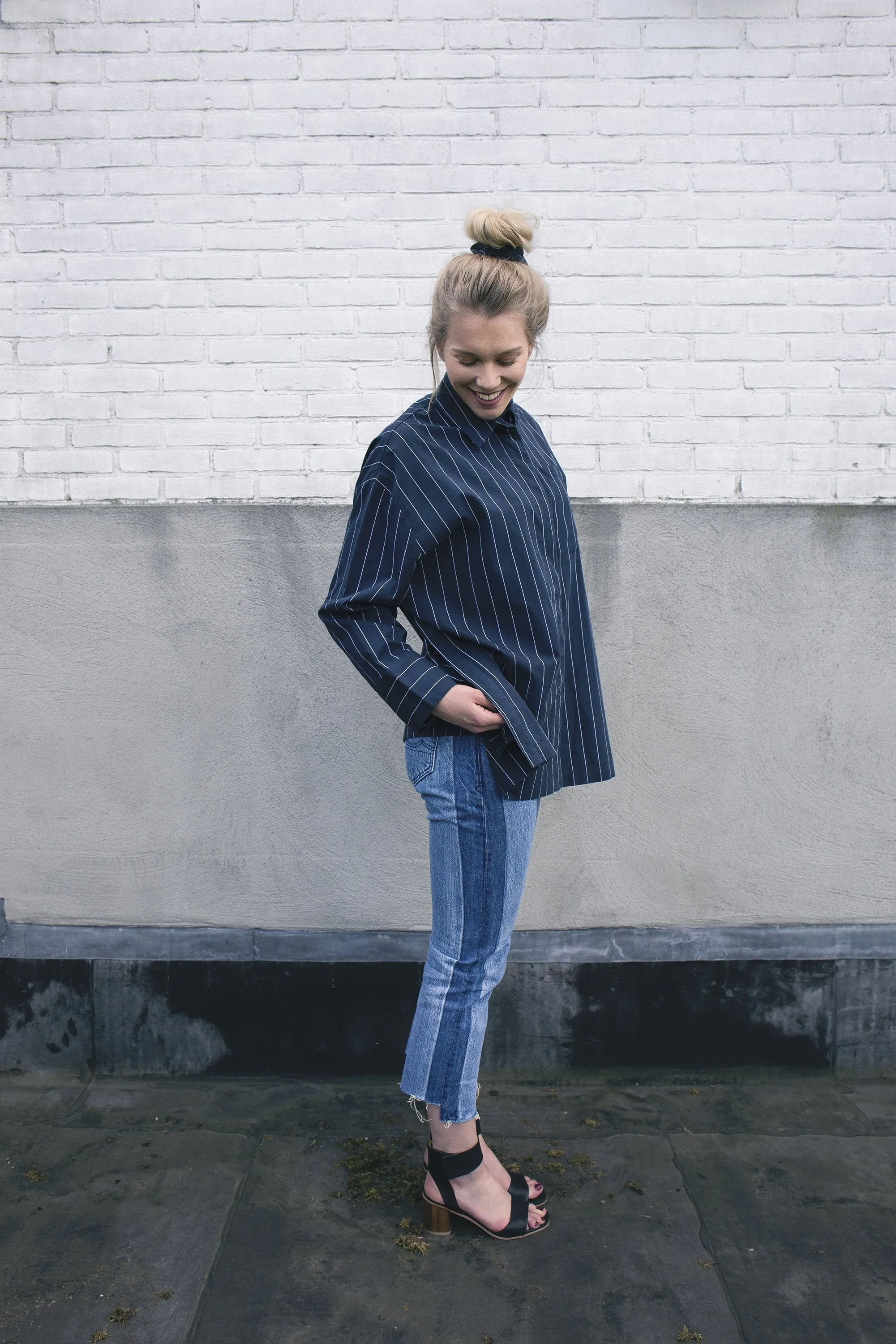 anne jeans light marble unpicked <br> by Kings Of Indigo