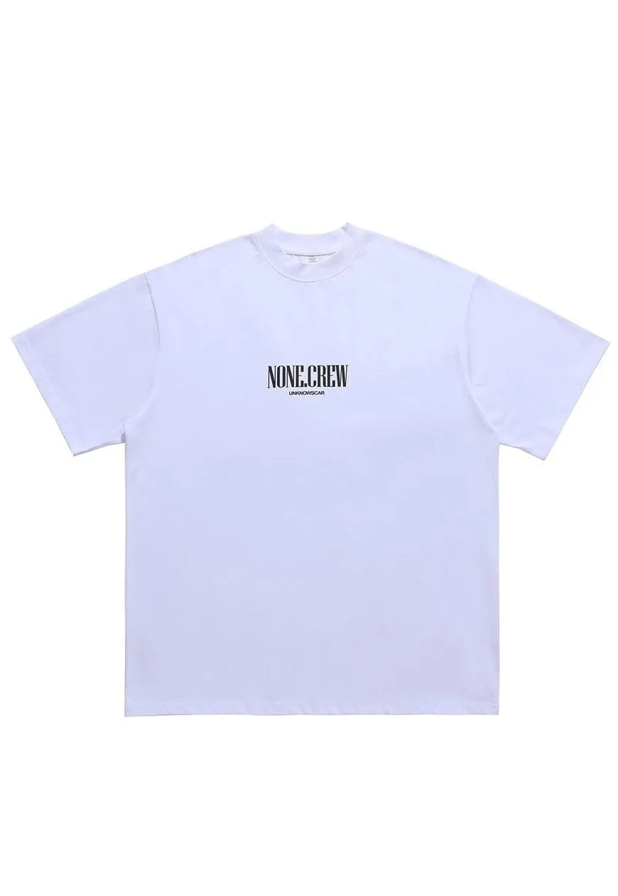 Crew slogan t-shirt snake print tee grunge top in white