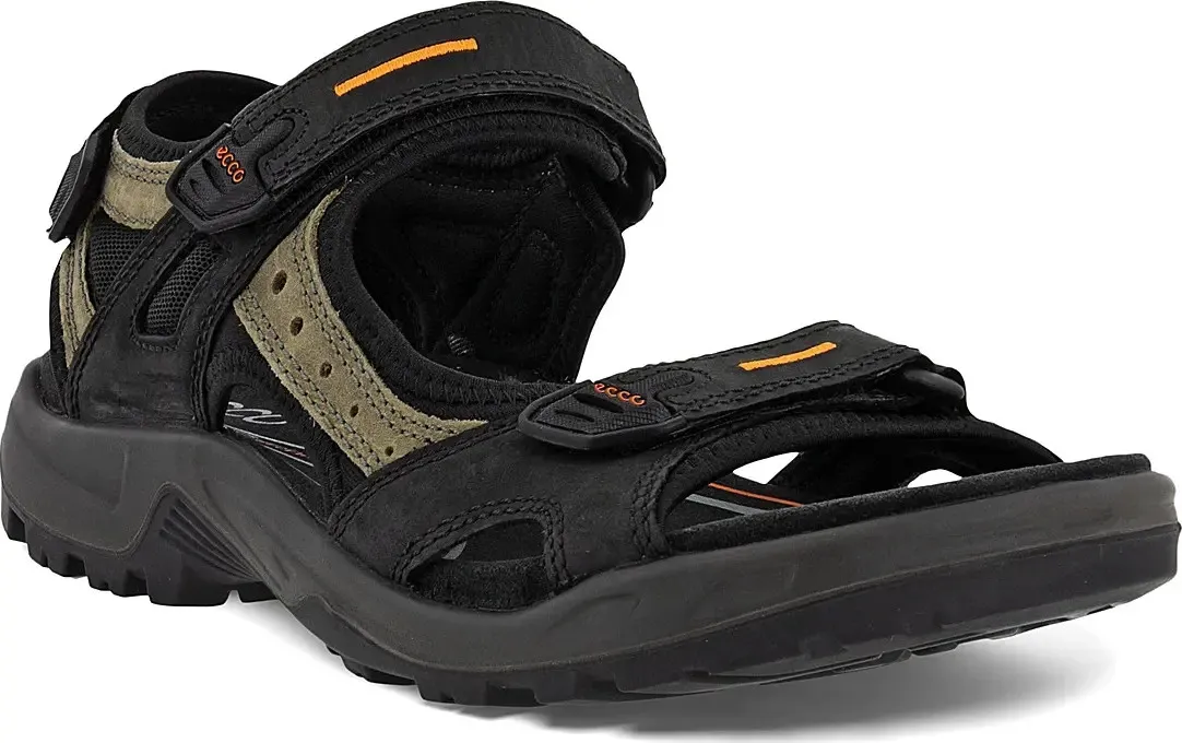 Ecco Men&#x27;s Yucatan Sandal Black/Mole/Black | Buy Ecco Men&#x27;s Yucatan Sandal Black/Mole/Black here | Outnorth