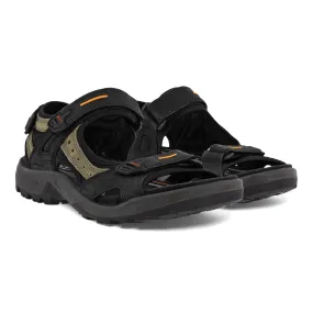 Ecco Men&#x27;s Yucatan Sandal Black/Mole/Black | Buy Ecco Men&#x27;s Yucatan Sandal Black/Mole/Black here | Outnorth