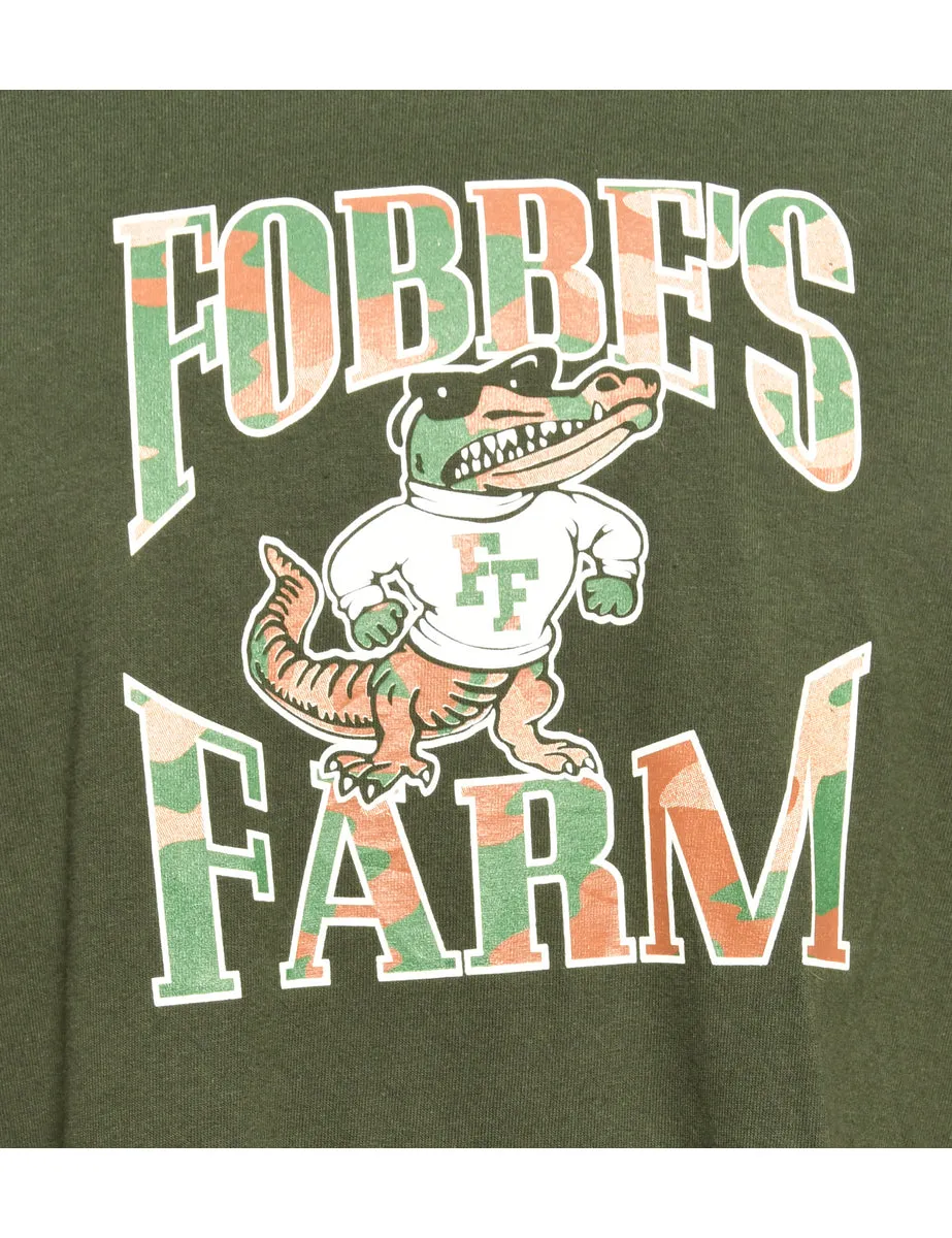 Fobbes Farm Printed T-shirt - L