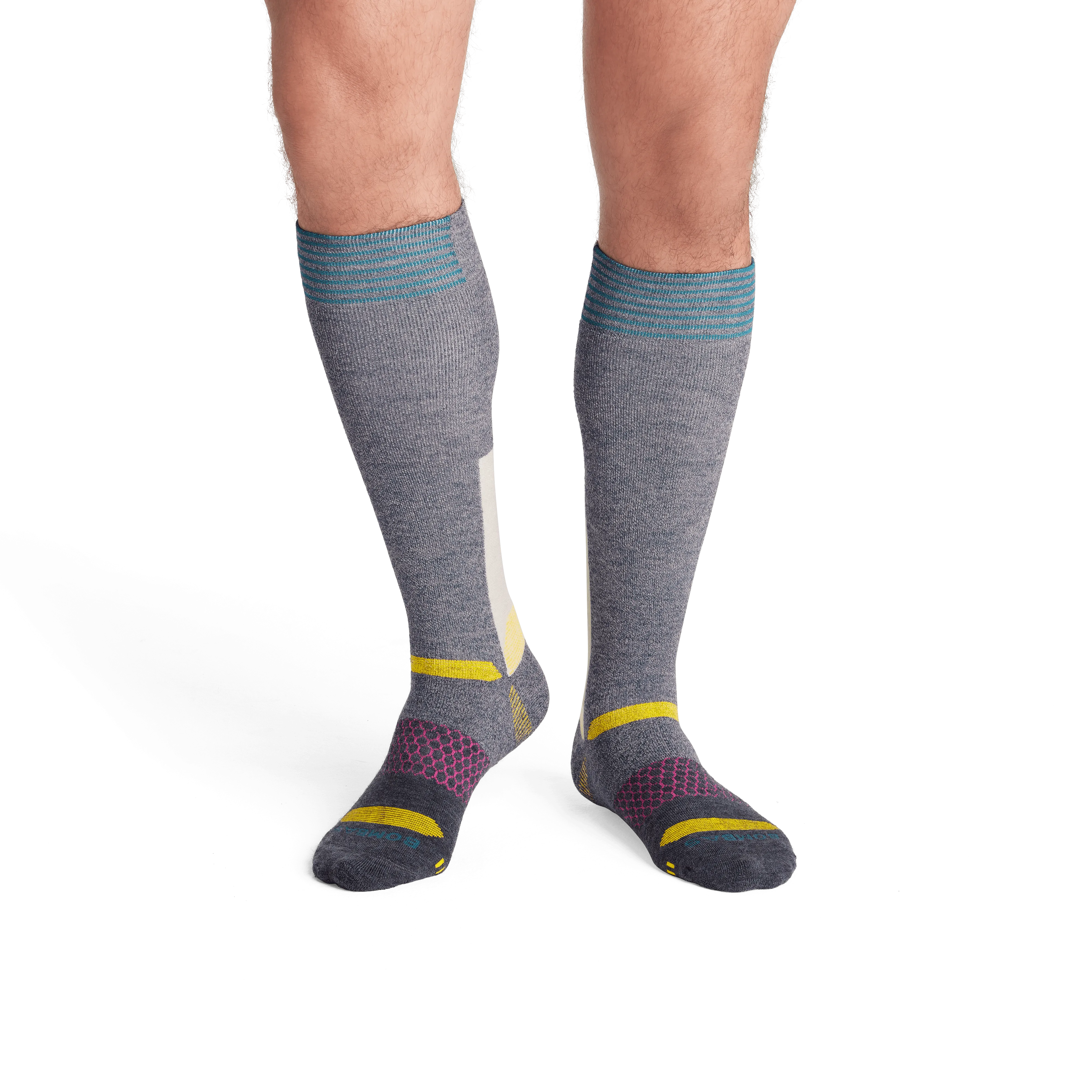 Men's Full-Cushion Merino Wool Blend Ski & Snowboard Sock 3-Pack