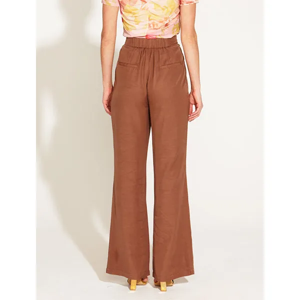 One   Only High Waisted Flared Pant - Mocha