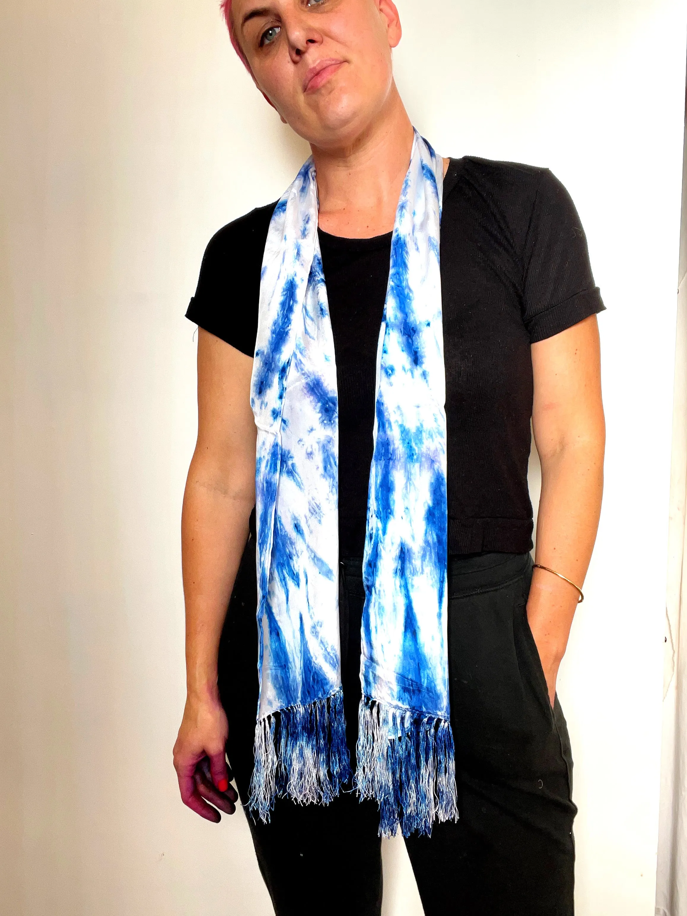 Silk Fringe scarf