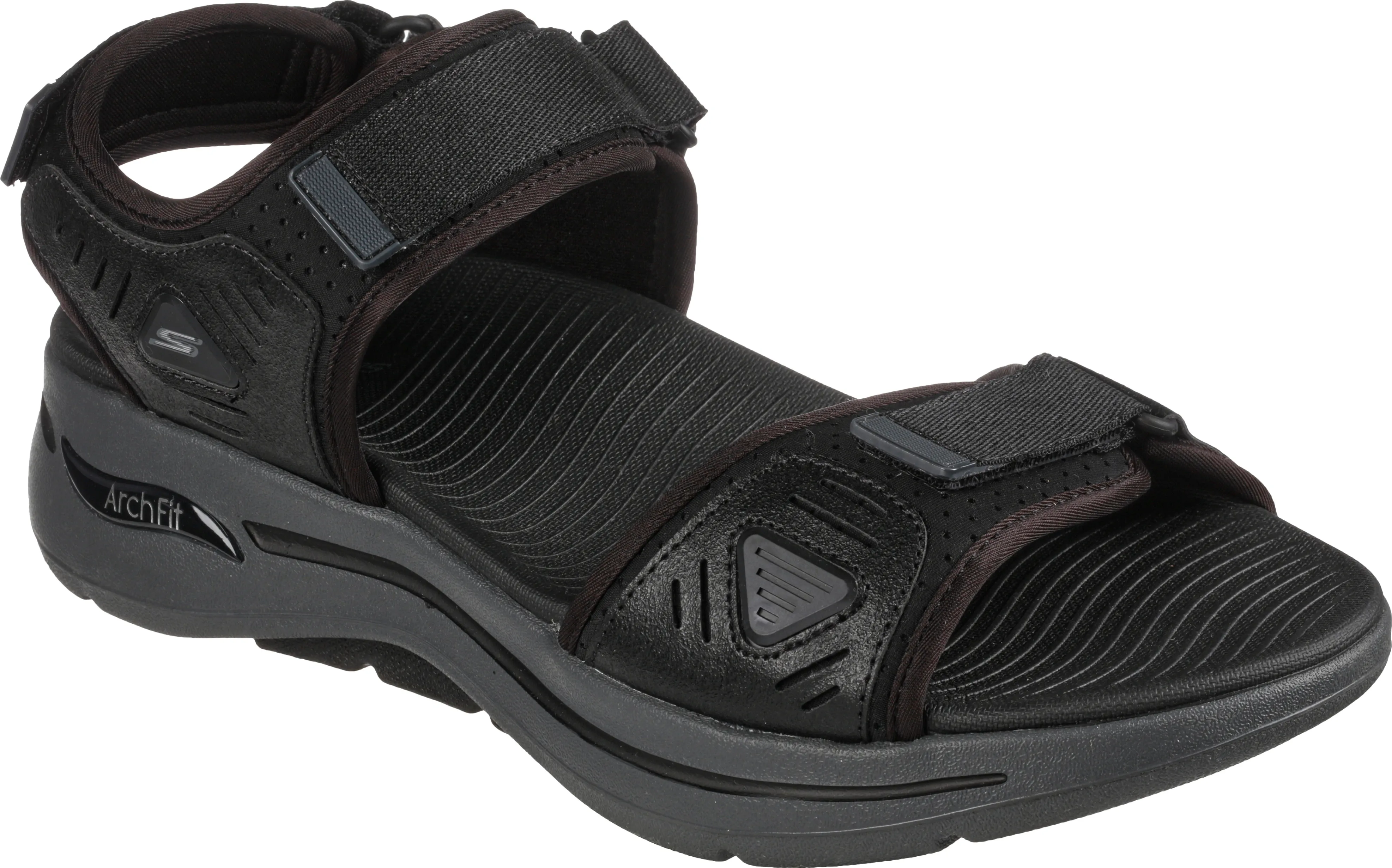 Skechers Men&#x27;s Go Walk Arch Fit Sandal Black Charcoal | Buy Skechers Men&#x27;s Go Walk Arch Fit Sandal Black Charcoal here | Outnorth