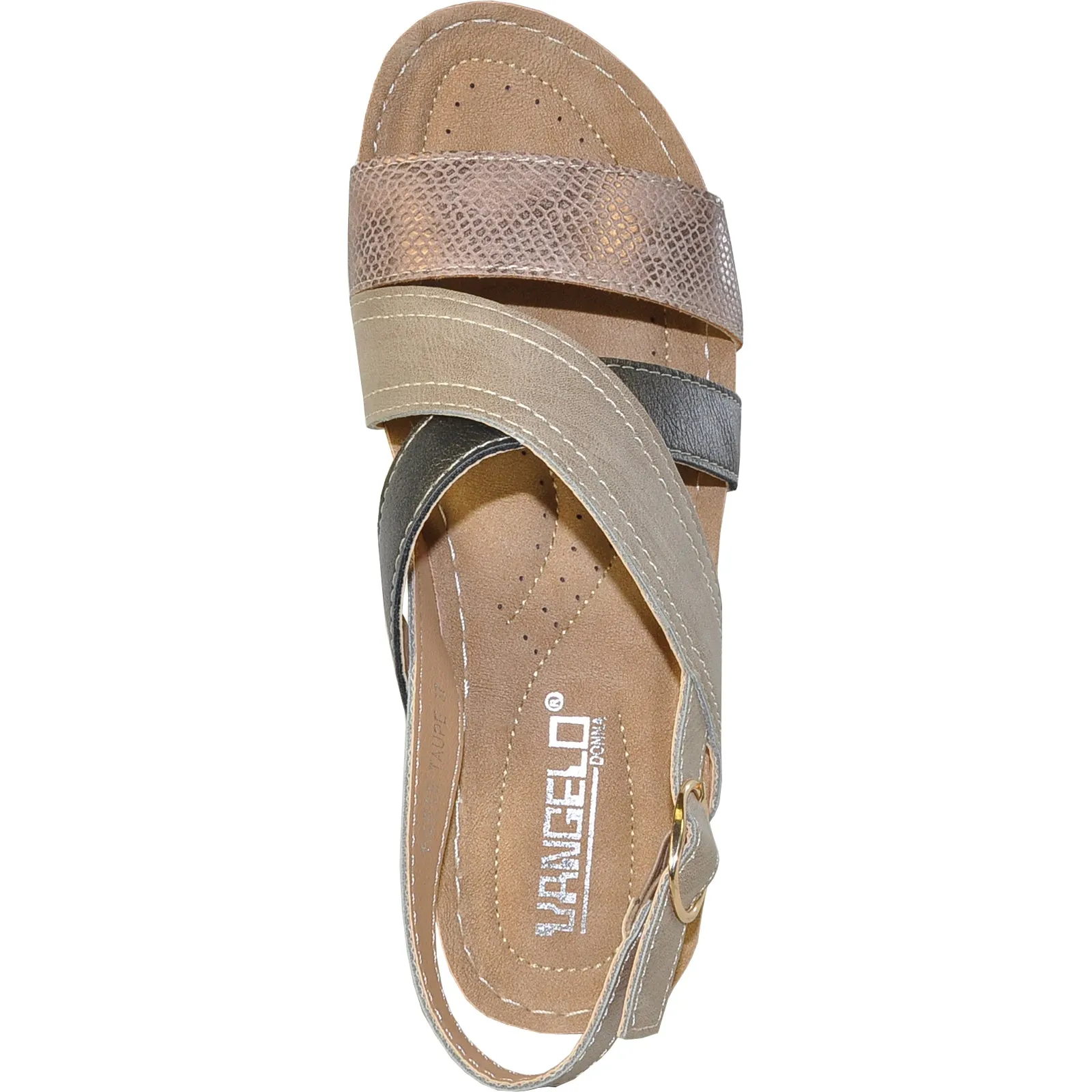 VANGELO Women Sandal REESE Wedge Sandal Taupe