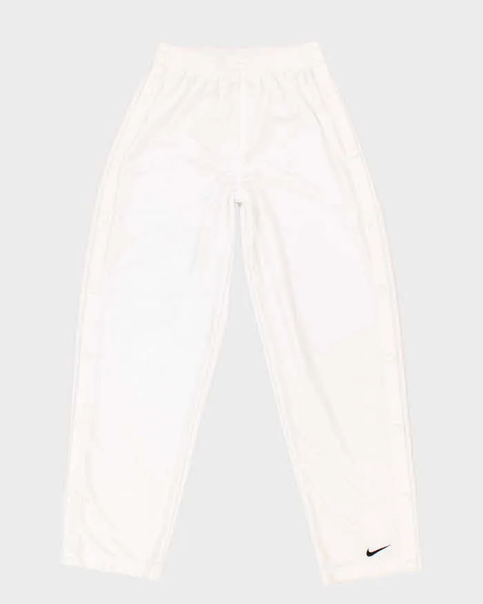 Vintage Men's White Nike Popper Pants - M